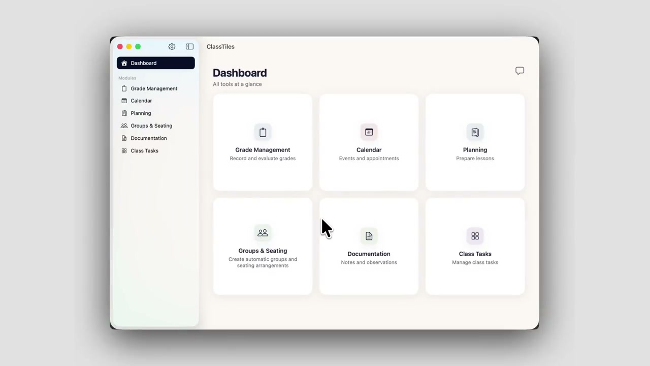 Preview of the explainer video for Groups & Seating