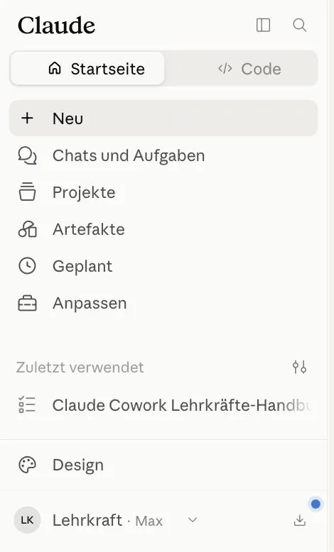 Bild 6: Die Seitenleiste.