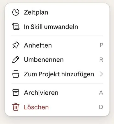 Bild 15: Das Sitzungsmenü.
