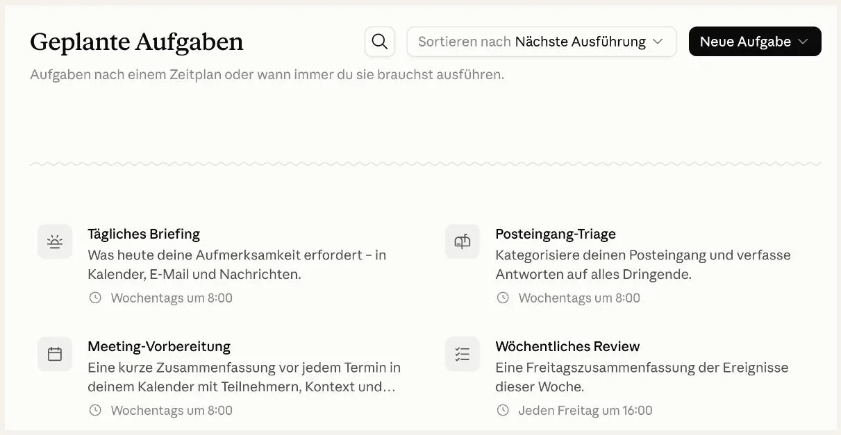 Bild 17: Geplante Aufgaben.
